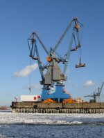Hamburg Hafen mit Eisgang 7